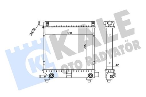 Motor Su Radyatoru Mercedes W201 W124 S124 Klımasız / Otomatık Sanzıman - A2015004603