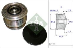 Alternatör Gergi Kasnağı Ford Mondeo Iv 2.5-smax 07 Volvo S40-v50-s60-v60-sc60-v70-xc70-s80-xc90 - 30667682-6G9N10300HD