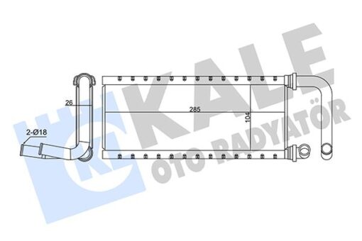 Kalorifer Radyatörü Isuzu Npr75 5.2l 4hk1 Euro4-5 04- Borulu - Aleminyum - 898047494054