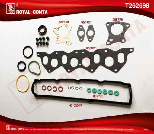 Motor Üst Takım Conta Skt Keçeli Silindir Kapaksız Kng-exp-clıo-f8q