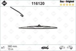 Sılecek Supurgesı Arka Kancalı 380mm Mercedes W414 W463 Swf - A4638200345
