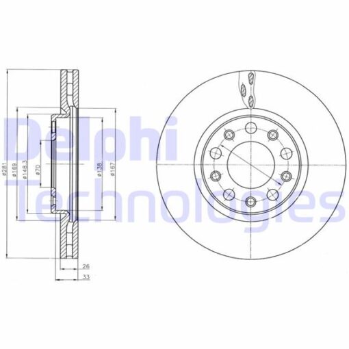 Ön Fren Aynası Alfa Romeo Gıulıetta 1.4tb-1.6jtdm 10 Fıat 500x 1.4-1.3dmt-1.6dmtj 14 281x5dxhavalı Df6450 - 51815312-51806278-51937306