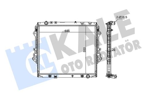 Radyatör Al/pl/brz Hılux Vııı - 164000L361-164000L390