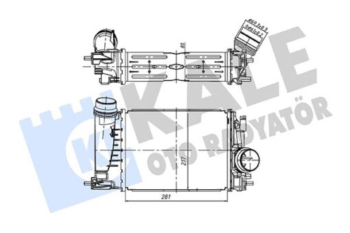 Turbo Radyatörü Renault Megane Iv 15 Scenıc Iv 15 Kadjar 15 Captur I 13 Talısman 15 1.3tce Brazıng 281x217x80 - 144962803R