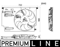 Komple Fan 600 W 12 V Bmw F45 F48 F39 Mını F60 Premıum Lıne - 17427646410