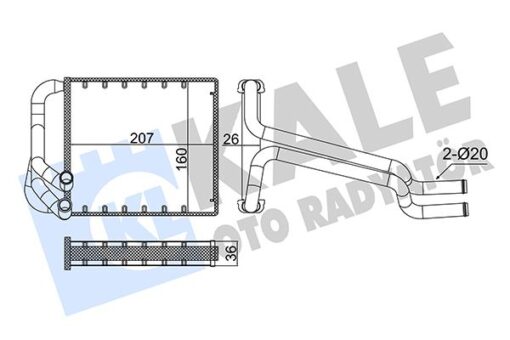 Kalorifer Radyatörü Hyundaı Elantra 1.6l G4fg 11-14 - Aleminyum - 971383X000