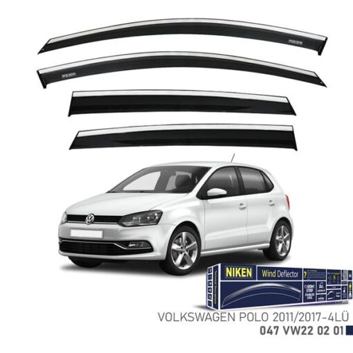 Kromlu Cam Rüzgarlığı Vw Polo 2011-2017 4lü