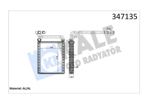 Kalorifer Radyatörü Toyota Corolla 1.4l 4zz-fe Zze120 Vvti 02-06 1.6l 3zz-fe Zze121 Vvti 02-06 / Ver So 2.0l 1cd-ftv Cde120 02-04 - Aleminyum - 8710702100-8710702130