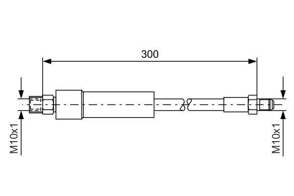 Fren Hortumu Arka 300mm Bmw E60 E61 E64 E65 E66 E67 03 09 E30 82 91 - 34321159890