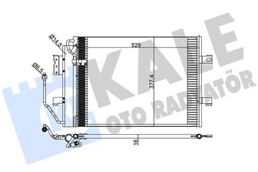 Klıma Radyatoru Mercedes A-class W168 97 04 - A1685000454