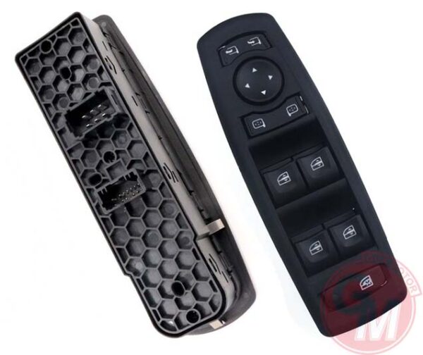 Cam Açma Anahtarı Kumanda Grubu Siyah Renault Megan Iıı-fluence Katlanır Aynalı Araçlar İçin 80961 0016r Çift Soket - 254000006R-809610016R