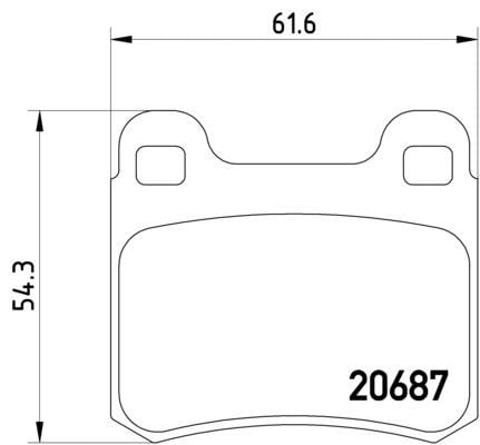 Fren Balatası Arka Mercedes W201 83 93 - A0014200120