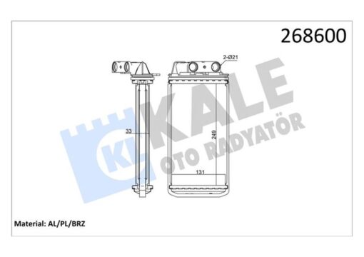 Kalorifer Radyatörü Palıo-albea 248x132x33 1 Sıra Alb Sistem - 46723061