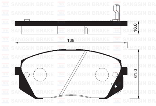 Ön Fren Balata Hyundaı İx35 2.0l D4ha Crdi Dizel 136hp 10-15 / Kıa Sportage 2.0l D4ea D4ha Dizel 06-15 - 581011DA50-581012SA70-581010ZA00
