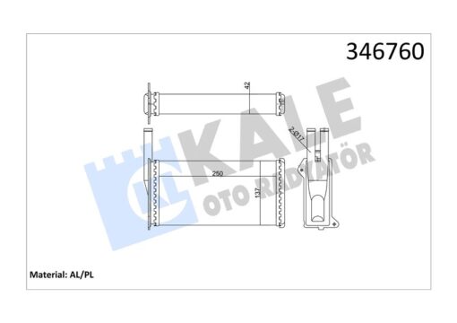 Kalorifer Radyatörü Sıerra Ac Klimasız 249x134x42 - 85GG18B539CD-7232897-1630103