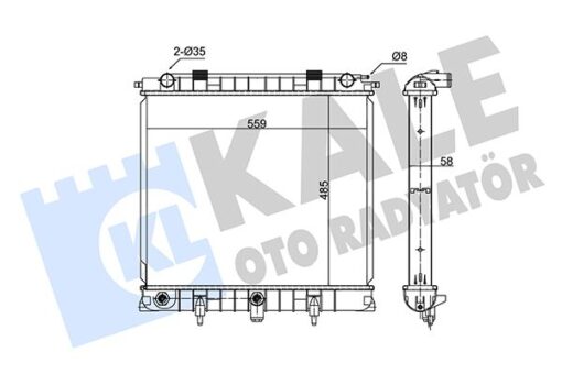 Motor Su Radyatoru 26 6t Range Rover 2 P38a 2.5 D 94 02 - ESR2502-ESR2502-PCC108460