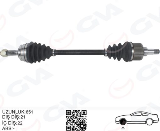 Komple Aks Sol On Psa 208 1.2 12- - 9801611180-9803959580-1607237280