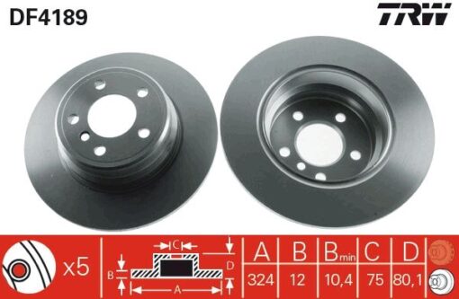 Fren Dıskı Arka Bmw X5 E53 00 06 - 34216859678-34216794299
