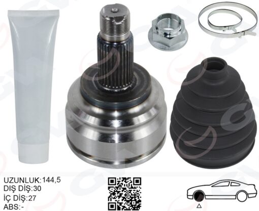 Aks Kafası Dış Ön Sağ/sol Bmw X5 E53 05 00 144.5mm - 31607565313-31607565314