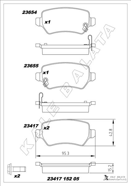 Balata Arka Cee D-cee D Sw-venga 10 - - 1605086-1605625-1605967