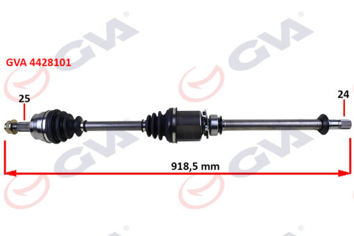 Komple Aks Sağ Milli Aks Lale Li Grande Punto 1.3 Mtj 05- 75hp 918mm - 46308522-55700558-46308329