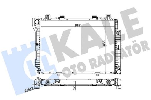 Motor Su Radyatoru Mercedes S-class W140 93 98 - A1405002303