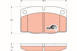 Ön Fren Balatası Ascona 76/88 Corsa A 82.3.93 Kadet 1.4 88-95 Vectra A 88/11.95 Omega 94 - 1605586-1605788-1605787-90398759