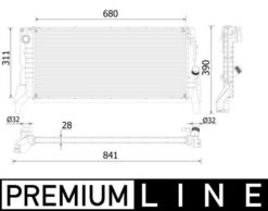 Motor Su Radyatoru Bmw F45 F46 F48 F39 Mını F56 F54 F57 Premıum Lıne - 17117617637