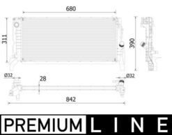 Motor Su Radyatoru Premıum Lıne Bmw F45 F48 Mını F57 F60 - 17117635620
