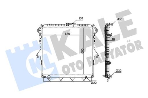 Motor Su Radyator Ranger 2.2 Tdcı 11 Brazıng - AB398005DG-DB398005BD