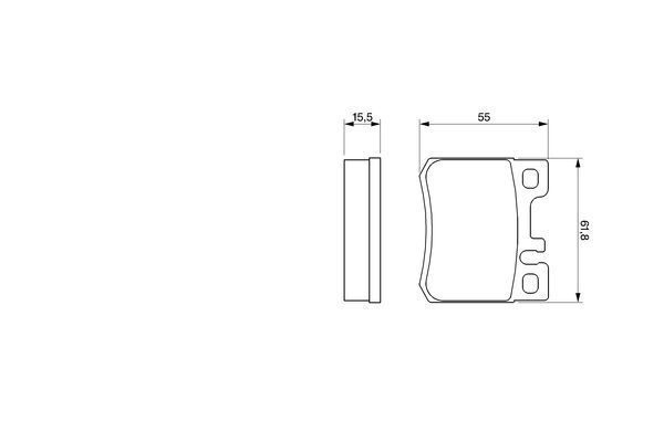 Fren Balatası Arka Mercedes W202 W124 - A0024200120