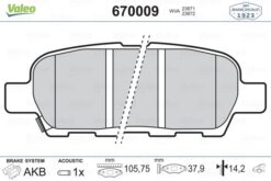 Arka Fren Balatası Nıssan Qashqaı J10 07 13 X-traıl 07 13 Juke 10 Renault Koleos 08 - 44060AL586-440000027R-D4060-JA00J