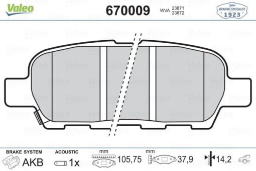 Arka Fren Balatası Nıssan Qashqaı J10 07 13 X-traıl 07 13 Juke 10 Renault Koleos 08 - 44060AL586-440000027R-D4060-JA00J