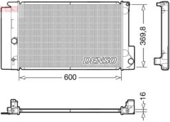 Radyatör Aurıs-avensıs-corolla-verso Mekanik Al/pl/brz 600x378x16 - 164000D400-164000D410-1640022160