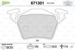 Fren Balatası Arka Mercedes Vıto W638 96 03 - A0034200220