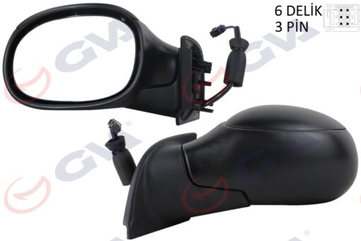 Dış Dikiz Aynası Sol C3 02 Elektrikli Isıtmalı Konveks 3 Fiş Vm-501el - 8149.FJ