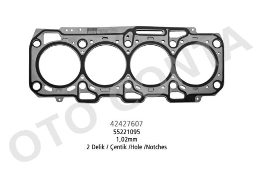 Silindir Kapak Contası Fıat Doblo 10 Lınea 07 Bravo Iı 07 14 500l 12 18 Egea 16 20 500x 14 Alfa Romeo Gıulıetta 10 16 Mıto 09 15 1.6d Mtj 1.02mm - 55221095-55208990