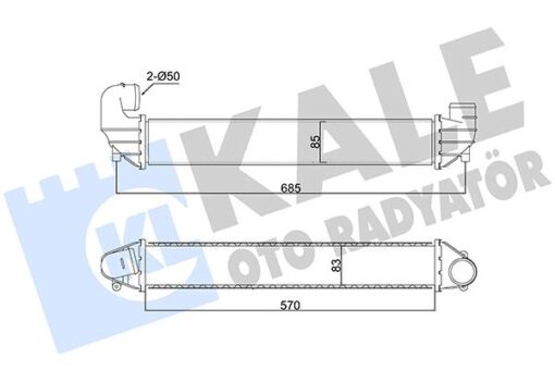 İntercooler Galaxy-seat Alhabra-volkswagen Sharan 1.9 Tdı 00 03 - 7M3145805-1109138-YM219L440BA