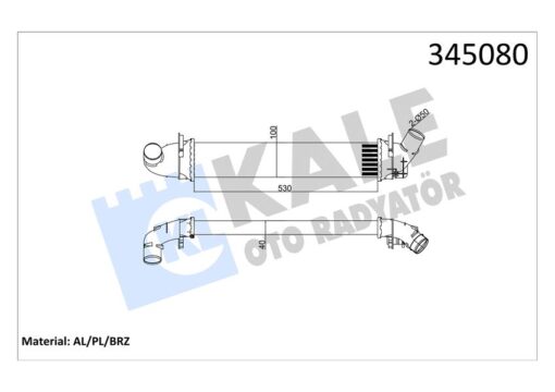 Turbo Radyatörü Intercooler Dacıa Logan 04 Sandero 08 1.5 Dci 654x113x108 Mek. Al/pl/brz - 6001548727
