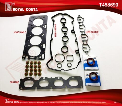 Üst Takım Conta Reinz Keçeli Subap Lastikli Astra H-j-ınsıgnıa 1.6 16v 116hp A16xer-z16xer - 6606019-93190885-93190855