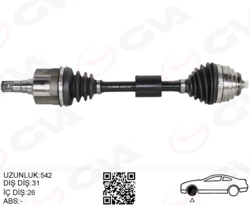 Komple Aks On Sol Bmw F45 F48 Mını Countryman F60 Mını Clubman F54 542mm - 31605A2E013-31607642109-31608643383