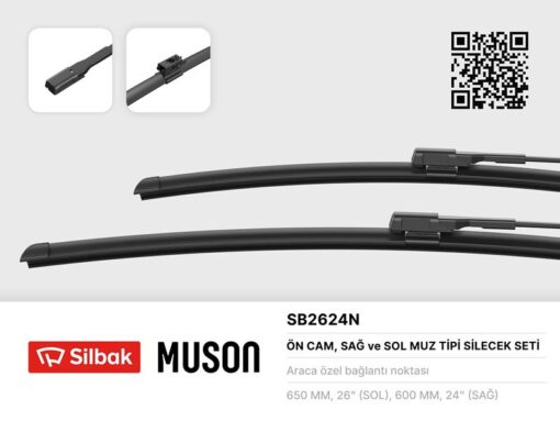 Sılecek Supurgesı Takımı 650mm / 600mm Mercedes Sprınter B906 . Vw Crafter 30-35-50 - A9068201000