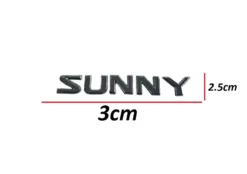 Nıssan Yazı Sunny 90-94 Arka (sunny Yazısı) - UNİ-YZ-001