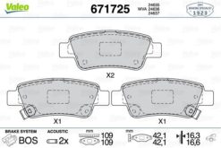 Arka Fren Balata Honda Cr-v 2.2l N22a Ctdi Dizel Re6 06- / Cr-v 2.0l R20 Benzinli Re5 Otomatik Vites 07-15 / Cr-v 1.6l N16a2 Re6 İ-dtec Dizel 4x2 4x4 13- - 43022SWWG01-43022SWWG02-43022SWWG00