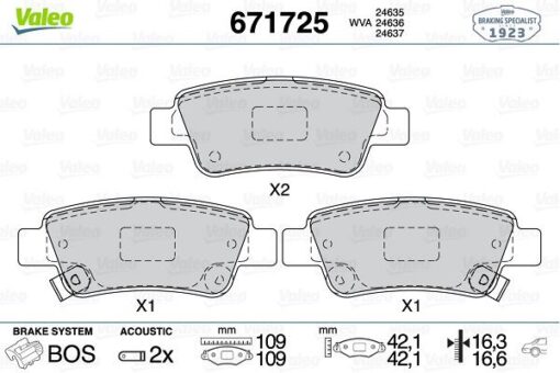 Arka Fren Balata Honda Cr-v 2.2l N22a Ctdi Dizel Re6 06- / Cr-v 2.0l R20 Benzinli Re5 Otomatik Vites 07-15 / Cr-v 1.6l N16a2 Re6 İ-dtec Dizel 4x2 4x4 13- - 43022SWWG01-43022SWWG02-43022SWWG00