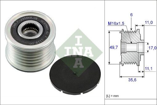 Alternator Kasnagı Mercedes W203 Cl203 C209 W204 W211 W220 - A6461500360