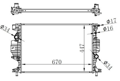 Motor Su Radyatoru Mondeo Iv 14 Galaxy Iıı 18 S-max 18 2.0 Tdcı 1.5-2.0 Ecoboost - DG938005AC-5184273-5184442-5482597