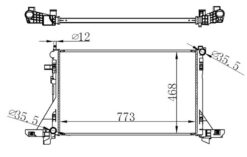 Radyatör Master Iıı-movano B 2.3dcı-cdtı 10 Klimalı 773x469x26 Mm - 214005447R-214107695R-214106091R