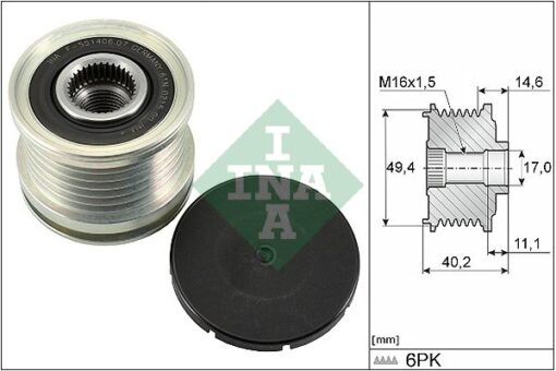 Alternatör Kasnağı Polo-a4-a6-t6-amarok-golf6 1.6-2.0 Tdı Caga-cdca-clha-clhb - 045903119A-03G903119B-045903119