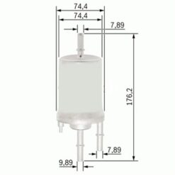 Yakıt Filtresi Audı A4 1.8t 02-04 - A6 2.4-3.0 04-06 - A8 6.0 03-10 X - 4F0201511B-4F0201511D